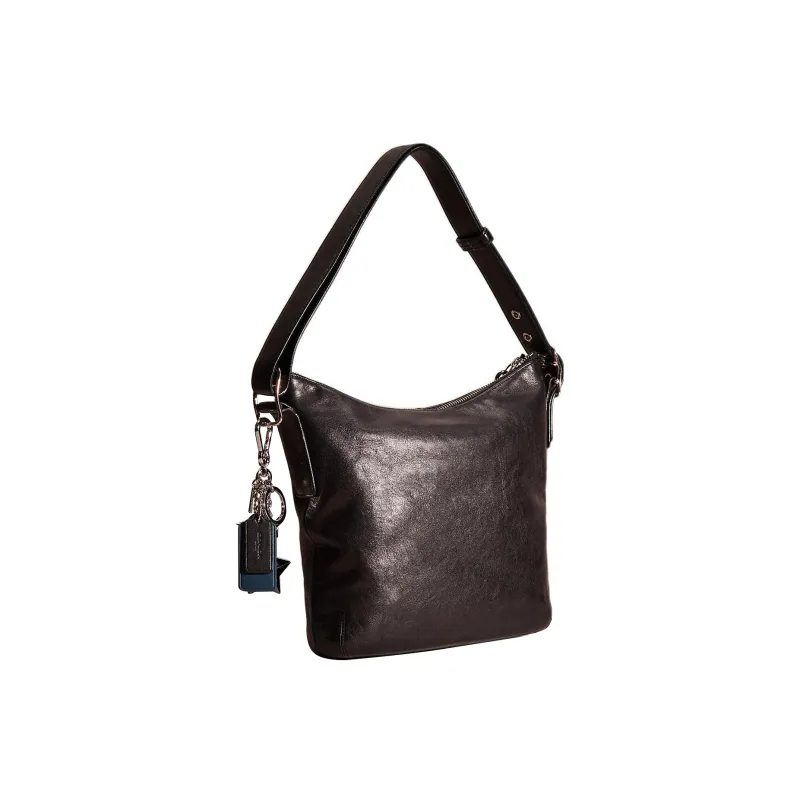 COACH Slim Wallet Leather Shoulder Bag, Crossbody Bag, Handbag Small Size Women's Black-1