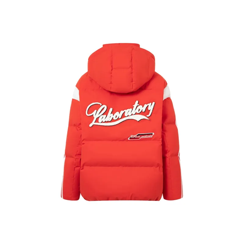 CHENPENG LDN Letter Hooded Down Jacket Women's-4