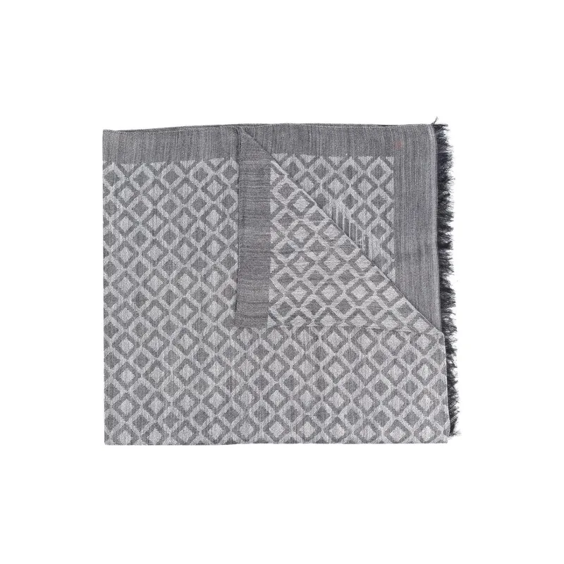 EMPORIO ARMANI Knit Scarves Men Gray-0