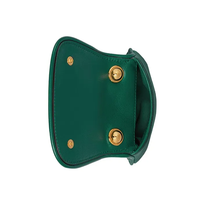 GUCCI Blondie Leather Clip Wallet Saddle Bag Shoulder Bag Crossbody Bag Men's Green-3