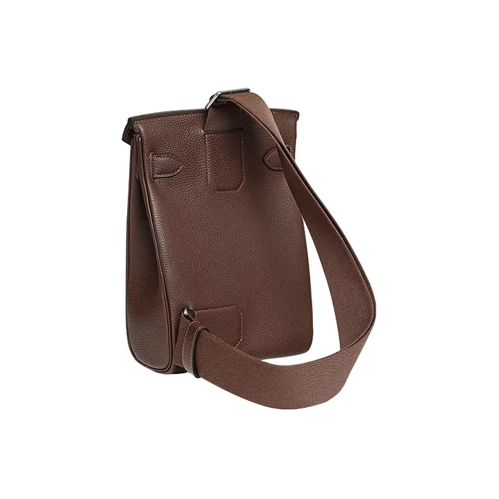 HERMES Hac A Dos Togo Calfskin Shoulder Bag Crossbody Bag Small Size Unisex 4H Cacao Cocoa-2
