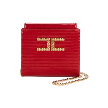 Elisabetta Franchi One Shoulder Crossbody Clutches Women's Red
