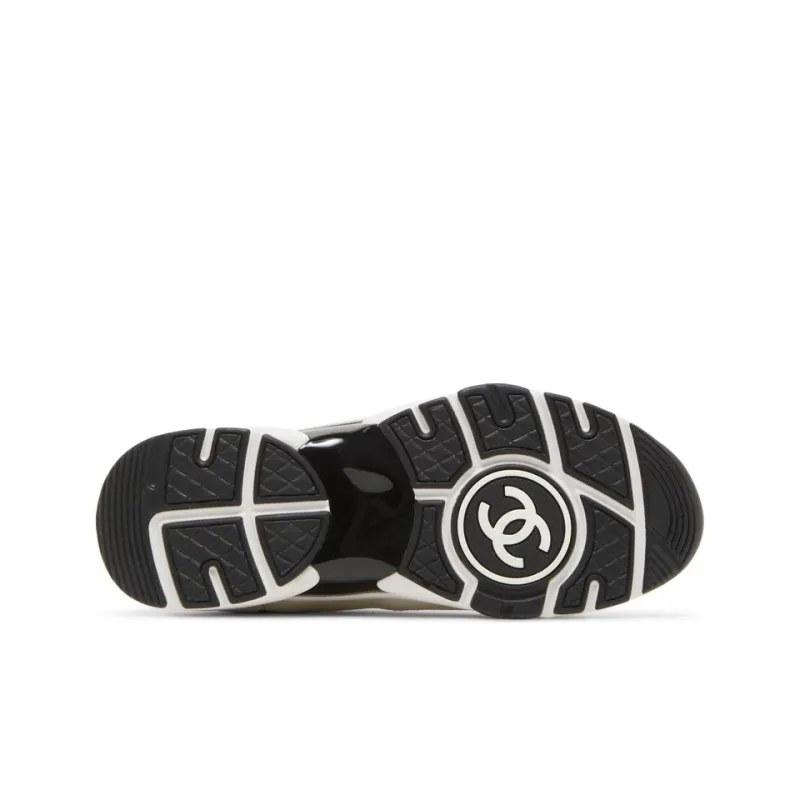 CHANEL Women's Cc Logo Sneaker 'White Black' Women's-4