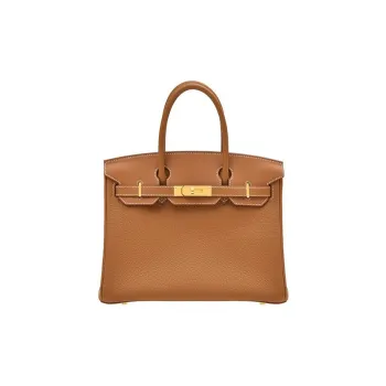 HERMES Birkin Togo Swift Cow Leather 3 in 1 Birkin Bag Handbags Women's Gold Brown/Beige