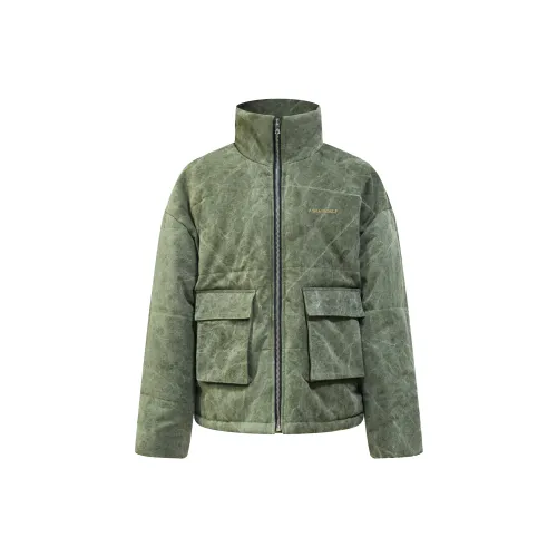 Askyurself Puffer Jackets Unisex Army Green