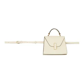 Valextra Iside Calfskin Fanny Pack Trumpets Women's Ecru