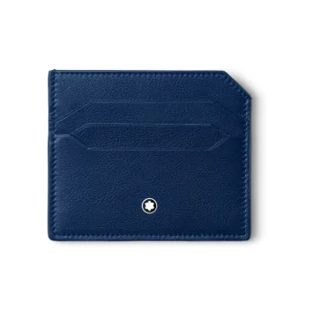 MONTBLANC Meisterstuck Full grain Calf Leather Card Holder Men's Midnight Blue