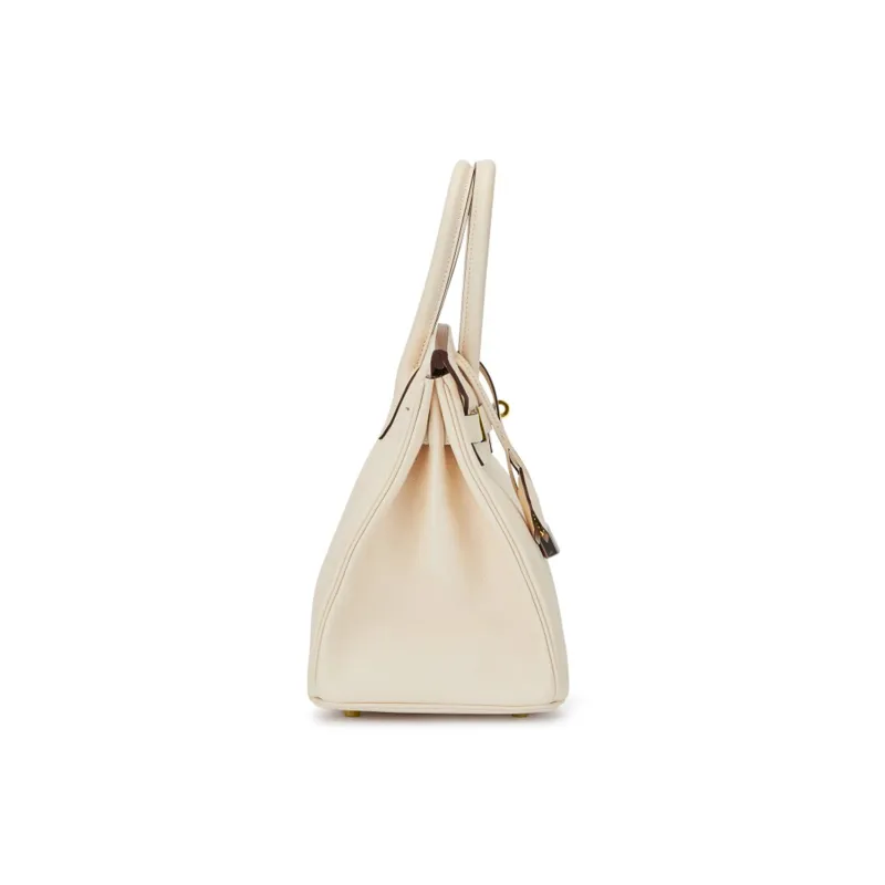 HERMES Birkin Epsom Leather Birkin Bag Handbags Regular Women's I2 Nata Cream White-2