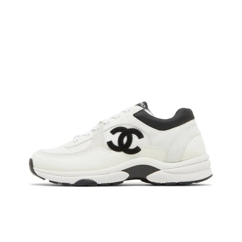 CHANEL Women's Cc Logo Sneaker 'White Black' Women's-0