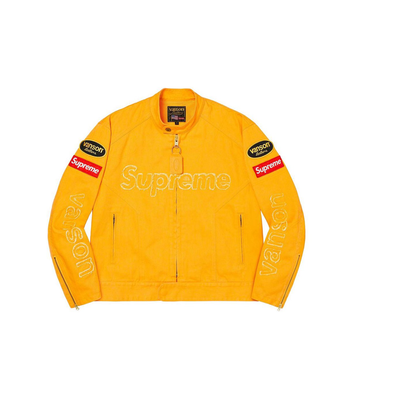 Supreme Vanson Leathers Cordura Denim Jacket (FW22) - $498