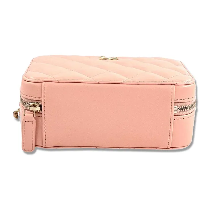 CHANEL Sheepskin Square Box Camera Bag, Shoulder Bag, Crossbody Bag Regular Women's Pink-2