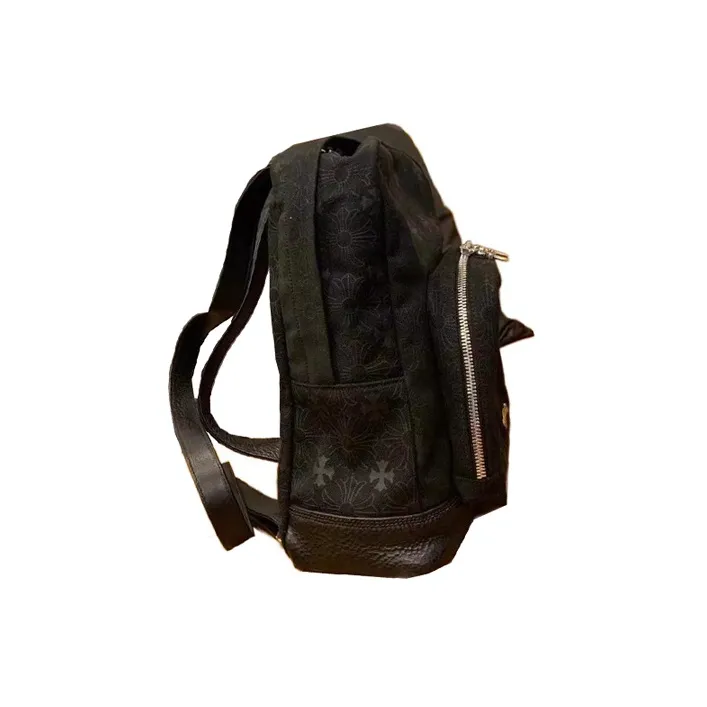 Chrome Hearts Denim Backpack Large Size Unisex Black-1