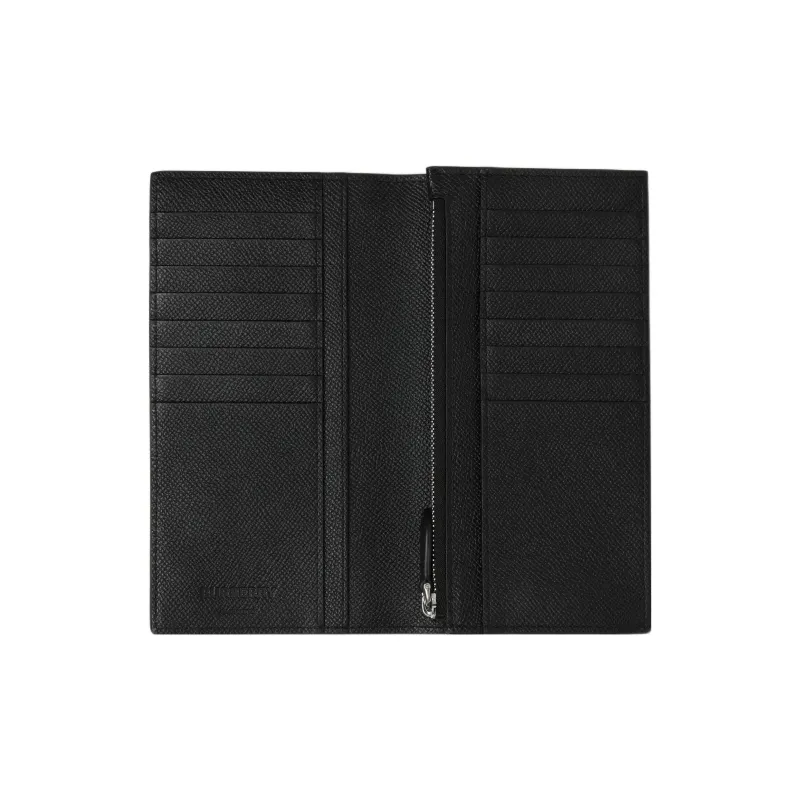 Burberry Calfskin Wallet Men's Black-5