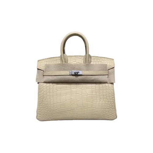 HERMES Birkin Matte Crocodile Leather Birkin Bag Handbags Regular Women's Y1 Vanille Vanilla