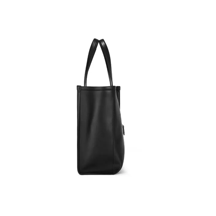 MONTBLANC Meisterstuck Leather With Calfskin Tote Bag, Shopping Bag, Handbag Men's Black-2