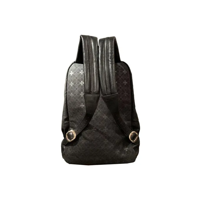 Chrome Hearts Denim Backpack Large Size Unisex Black-2