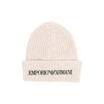 EMPORIO ARMANI Beanies Men Beige