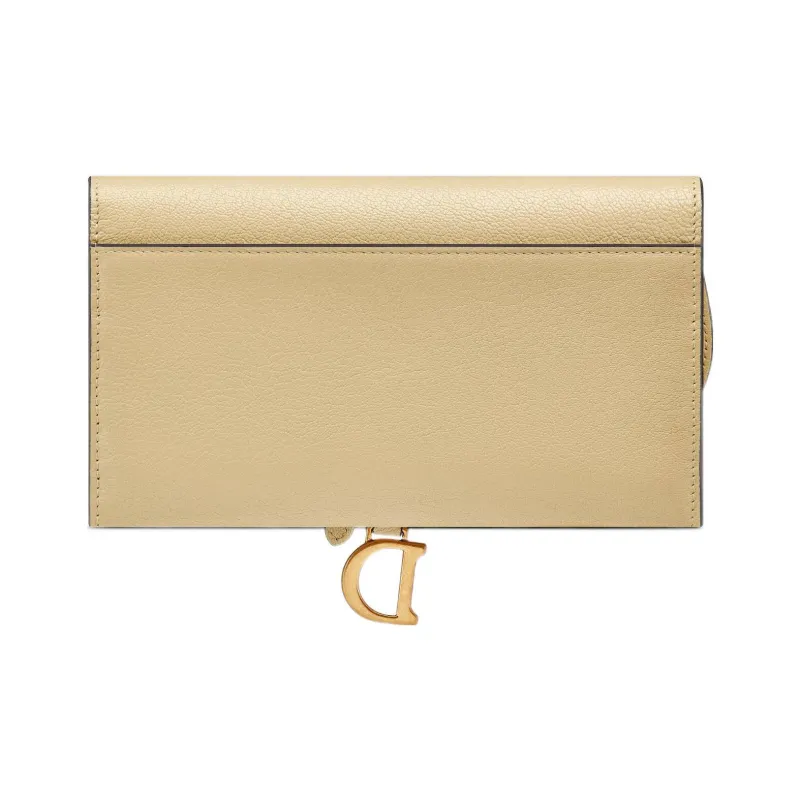 DIOR Saddle Sheepskin Saddle Bag, Shoulder Bag, Crossbody Bag, Wallet Women's Light Yellow/Light Yellow-1