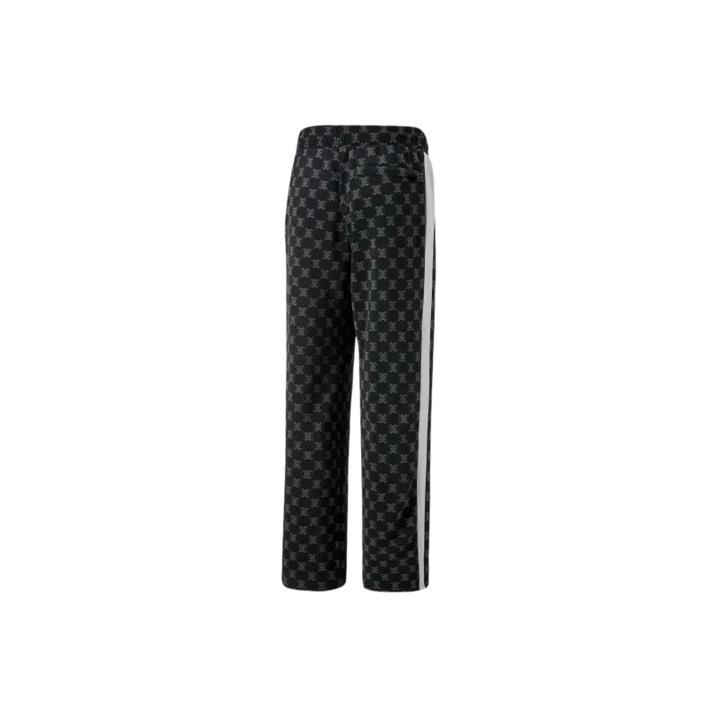 PUMA Team Graphic Knitted Sweatpants Men Black-1