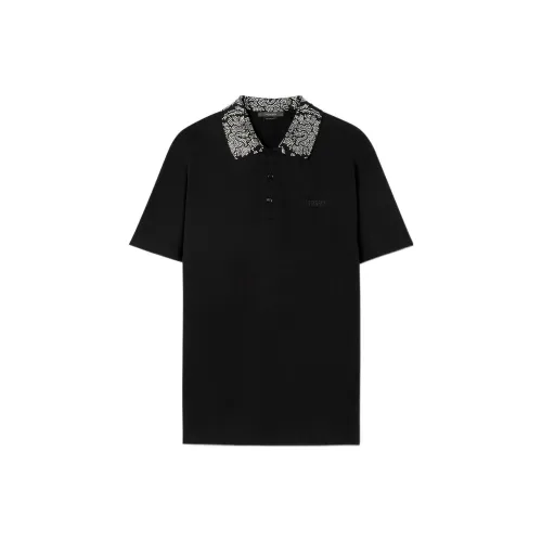 VERSACE Polo Shirts Men Black