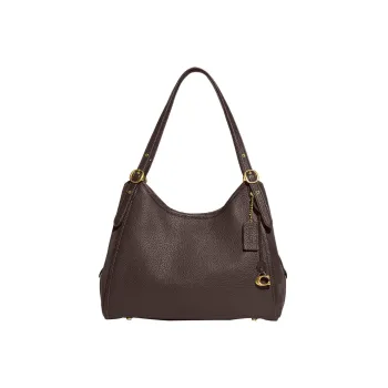 COACH Lori Grain Leather With Suede Handbag, Shoulder Bag Women's Maple
