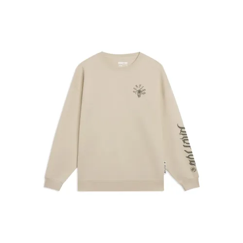 LINING Sweatshirts Unisex Light Milk Brown