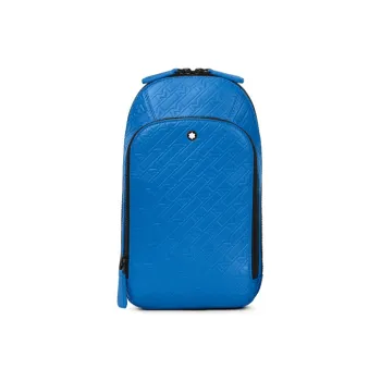 MONTBLANC M_Gram 4810 Leather Crossbody Bag Shoulder Bag Men's Blue