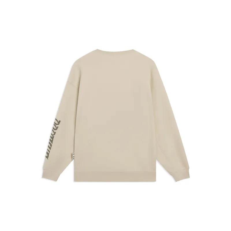 LiNing Badfive Sweatshirt Unisex Light Creamy Brown-1