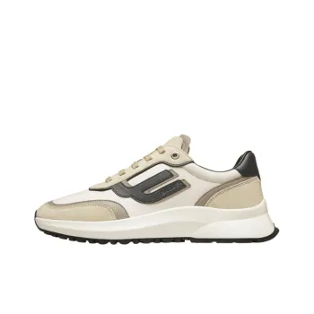 BALLY Slip Resistant Low Top Sports Casual Shoes Men's Beige Gray White