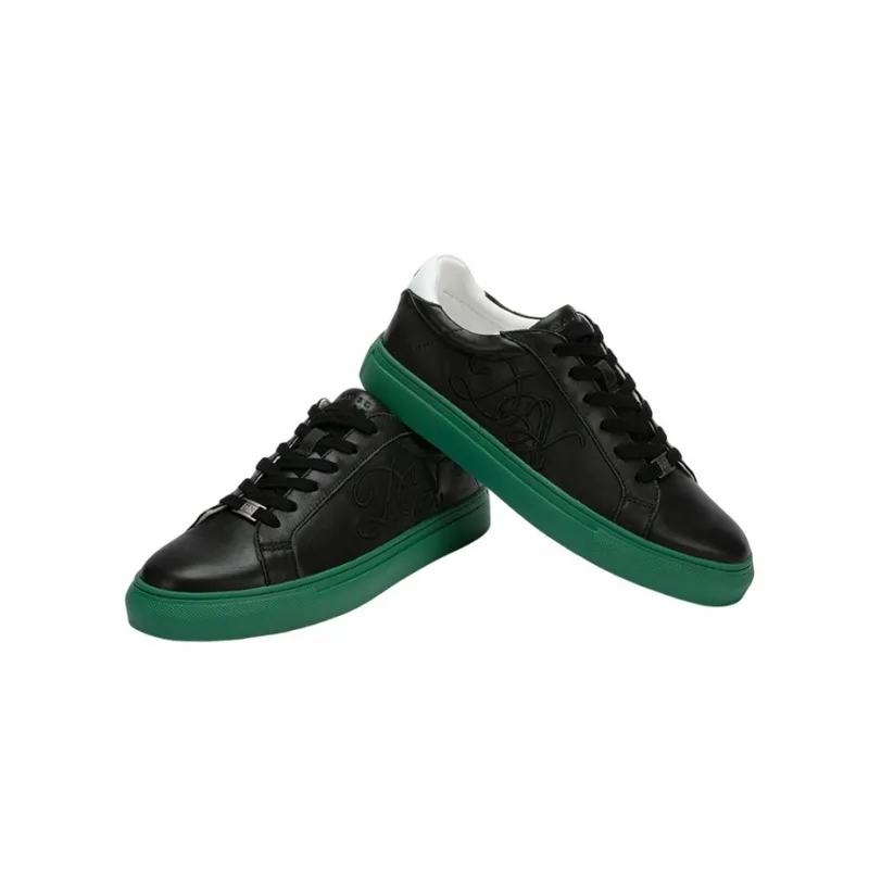 DAVID NAMAN Skateboard Shoes Men Low Top Black-3