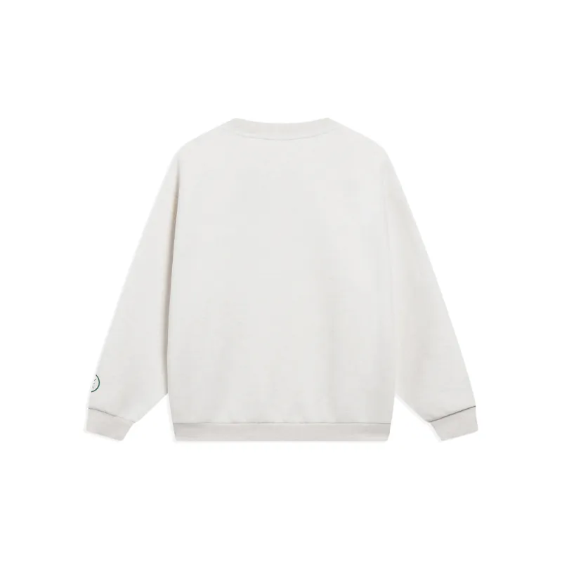 LiNing Sweatshirt Unisex Heather Gray Tile Gray-1