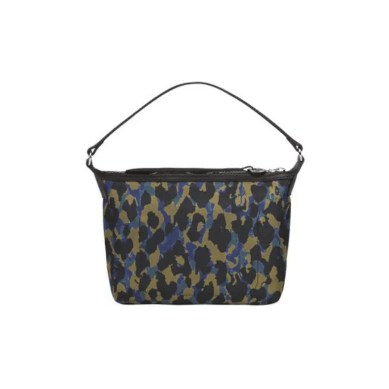 LONGCHAMP Le Pliage Polyester One Shoulder Handbags Small Size Women's Brown & Blue & Black-2