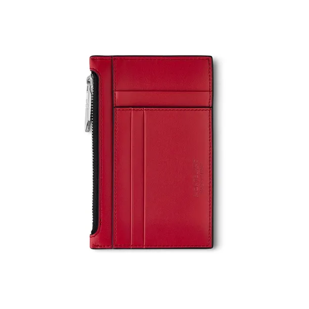 MONTBLANC Meisterstuck Cow Leather Wallet, Card Holder Men's Red-2