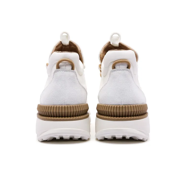 Anthony Miles Casual Shoes Men Low Top White Apricot-3
