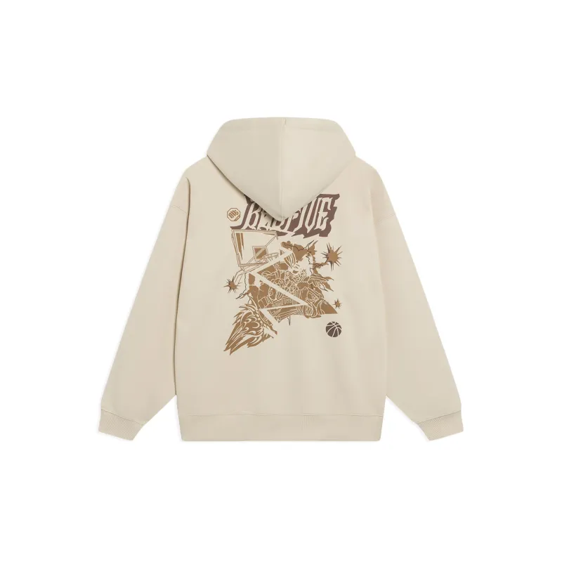 LiNing Sweatshirt Unisex Light Creamy Brown-1