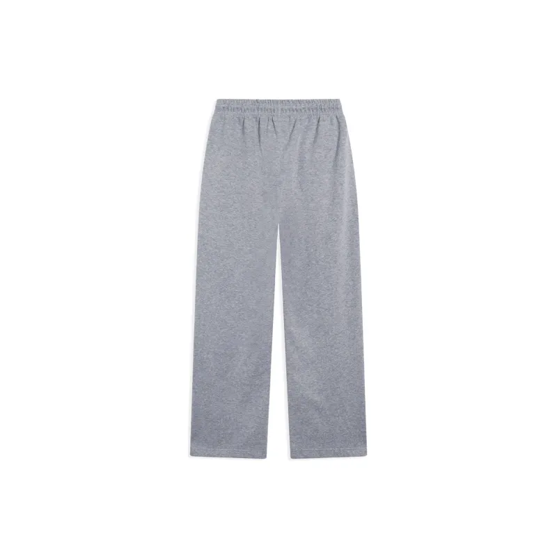 LiNing Sports Life Collection Knitted Sports Pants Women's Heather Gray Sharkskin Gray-1