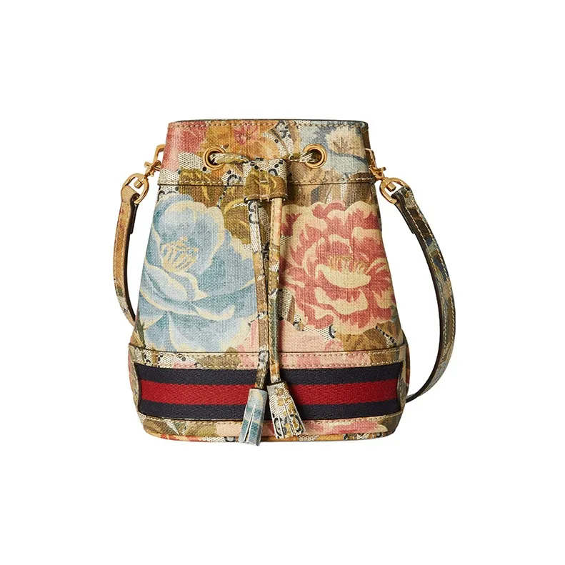 GUCCI Ophidia Canvas Bucket Bags Crossbody Bag, Shoulder Bag Women's Multicolor-0