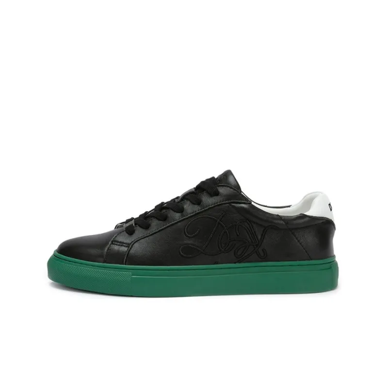 DAVID NAMAN Skateboard Shoes Men Low Top Black-0
