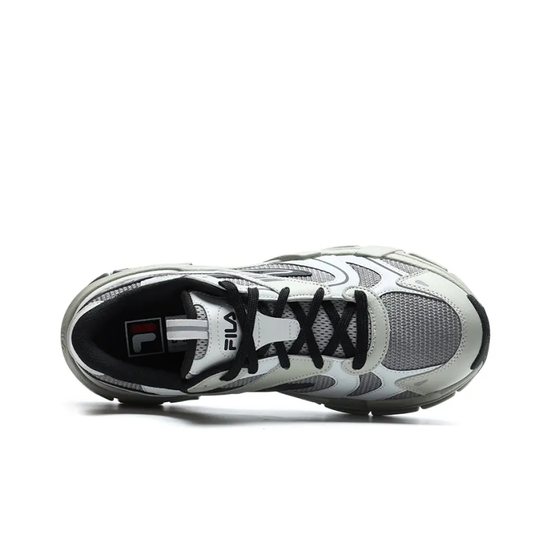 FILA DECODER Anti Slip And Wear Resistant Breathable Low Top Casual Running Shoes Men's Gray Black-2