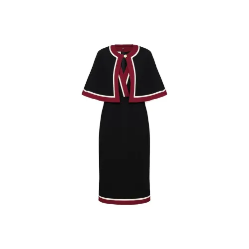 GUCCI Short-Sleeved Dresses Women's Black