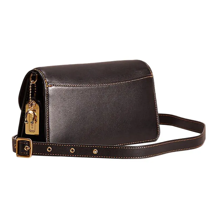 COACH Beat Glove Tanning One Shoulder Crossbody Clutches Small Size Women's Black-1