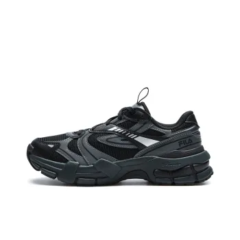 FILA DECODER Anti Slip And Wear Resistant Breathable Low Top Casual Running Shoes Women's Black Gray