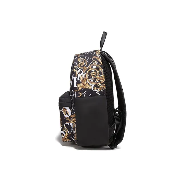 VERSACE JEANS COUTURE Fabric Backpack Large Size Men's Black-2