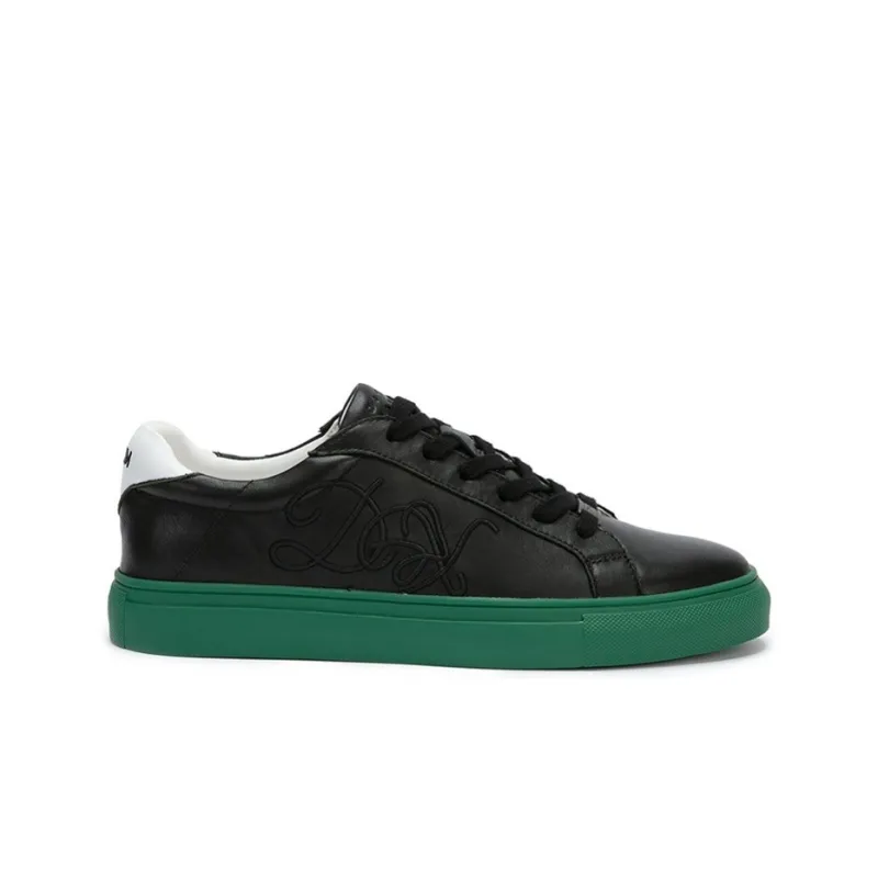 DAVID NAMAN Skateboard Shoes Men Low Top Black-1