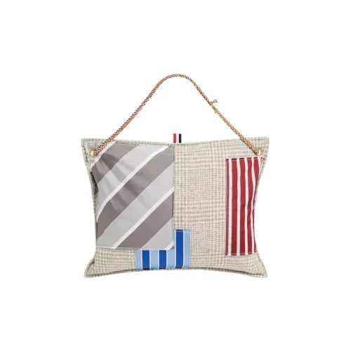 THOM BROWNE Patchwork Pillow Clutch Tote