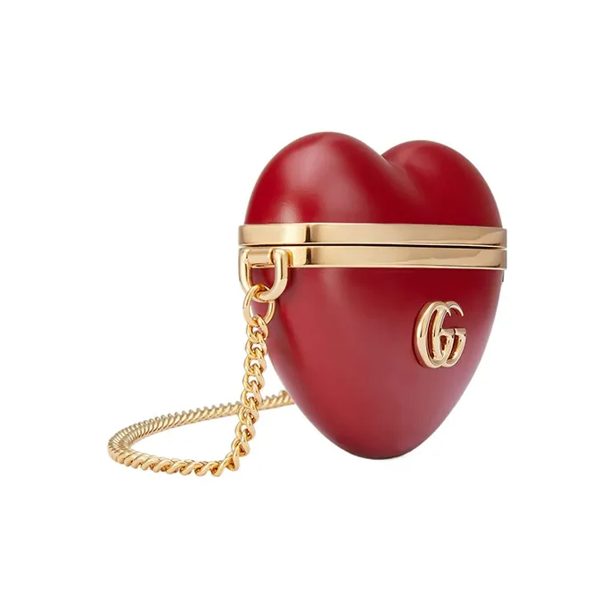 GUCCI Resin Shoulder Bag, Crossbody Bag With AirPods Case And Earphone Case Women's Red/Gold-2