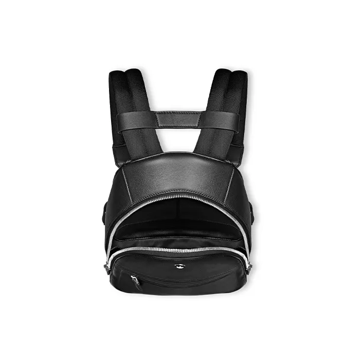 MONTBLANC Grained Calfskin Backpack Mini Men's Black-4