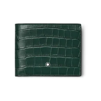 MONTBLANC Meisterstuck Cow Leather Patchwork Wallet Men's British Green