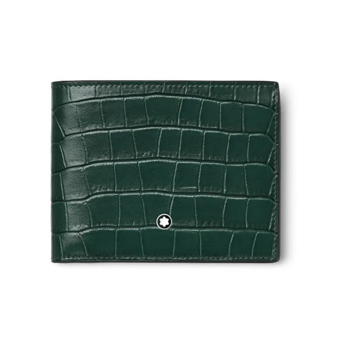 MONTBLANC Meisterstuck Cow Leather Patchwork Wallet Men's British Green-0