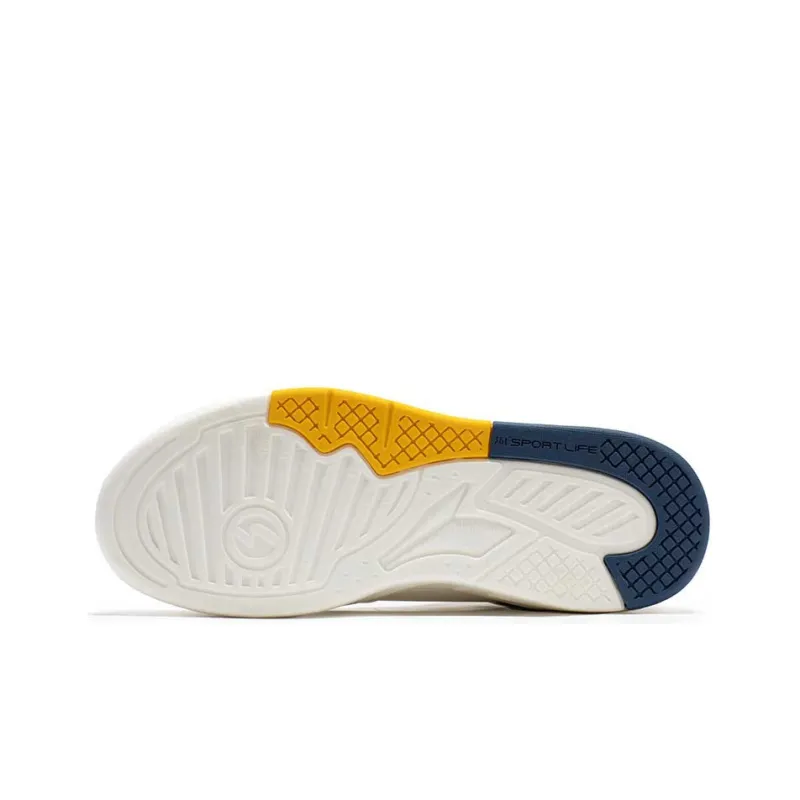 361° Life Collection High Top Skateboard Shoes Men's White Blue-4